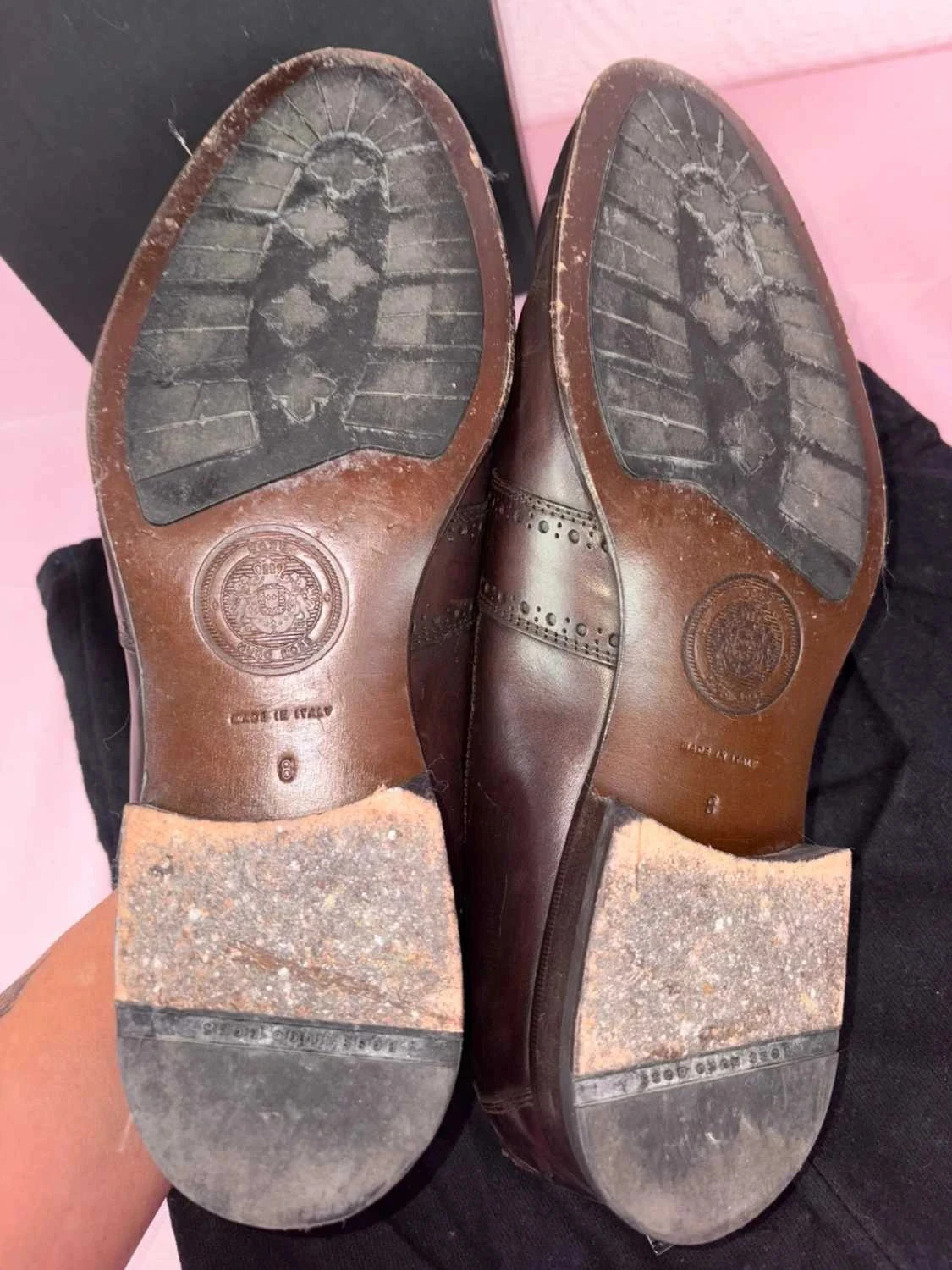 Mocasines de hombre Hugo Boss de cuero marrón con borlas, talla 42 con caja – photo 6